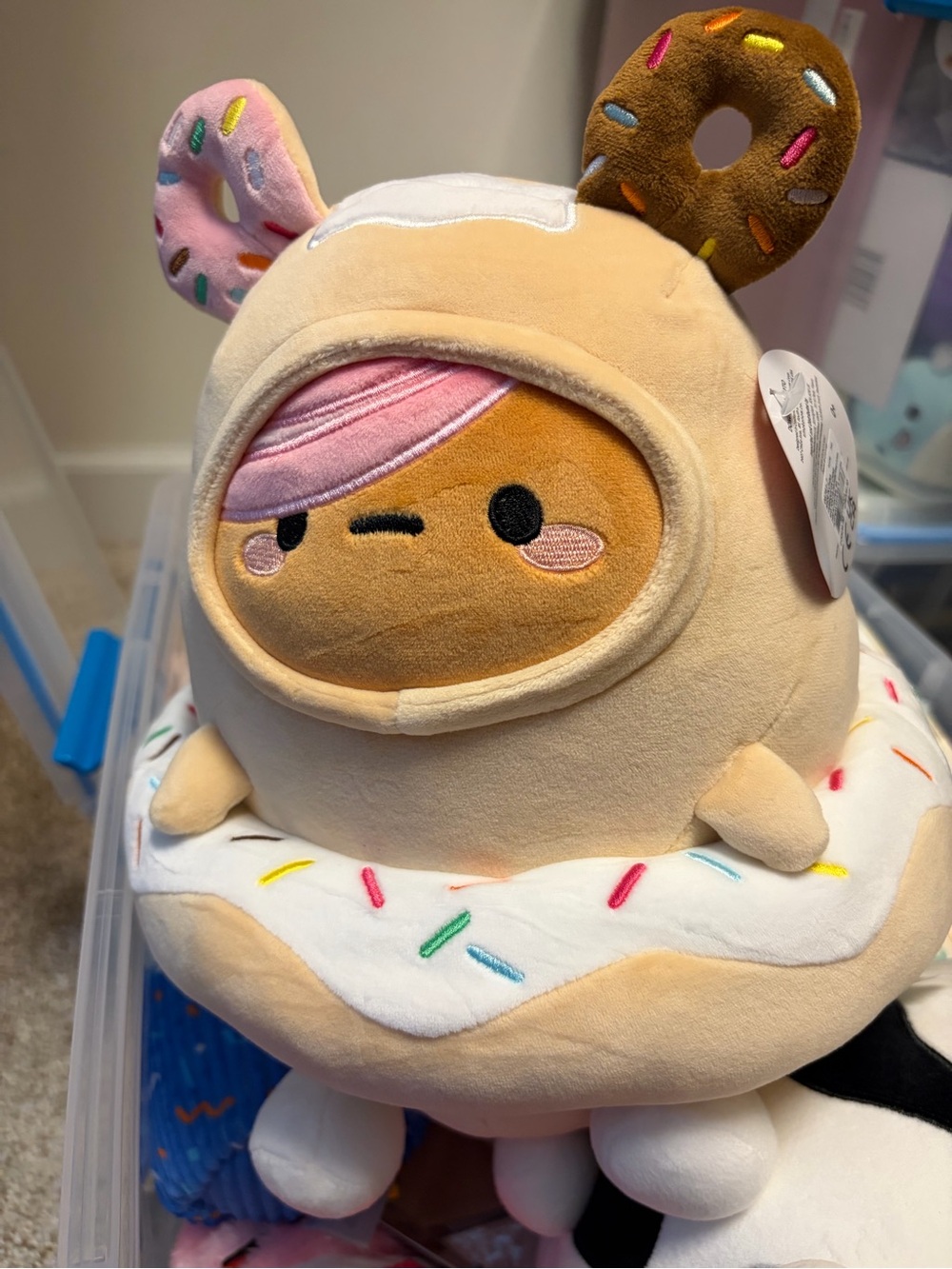 tokidoki smoko Donut Costume Plush - Pink, Cream & Brown